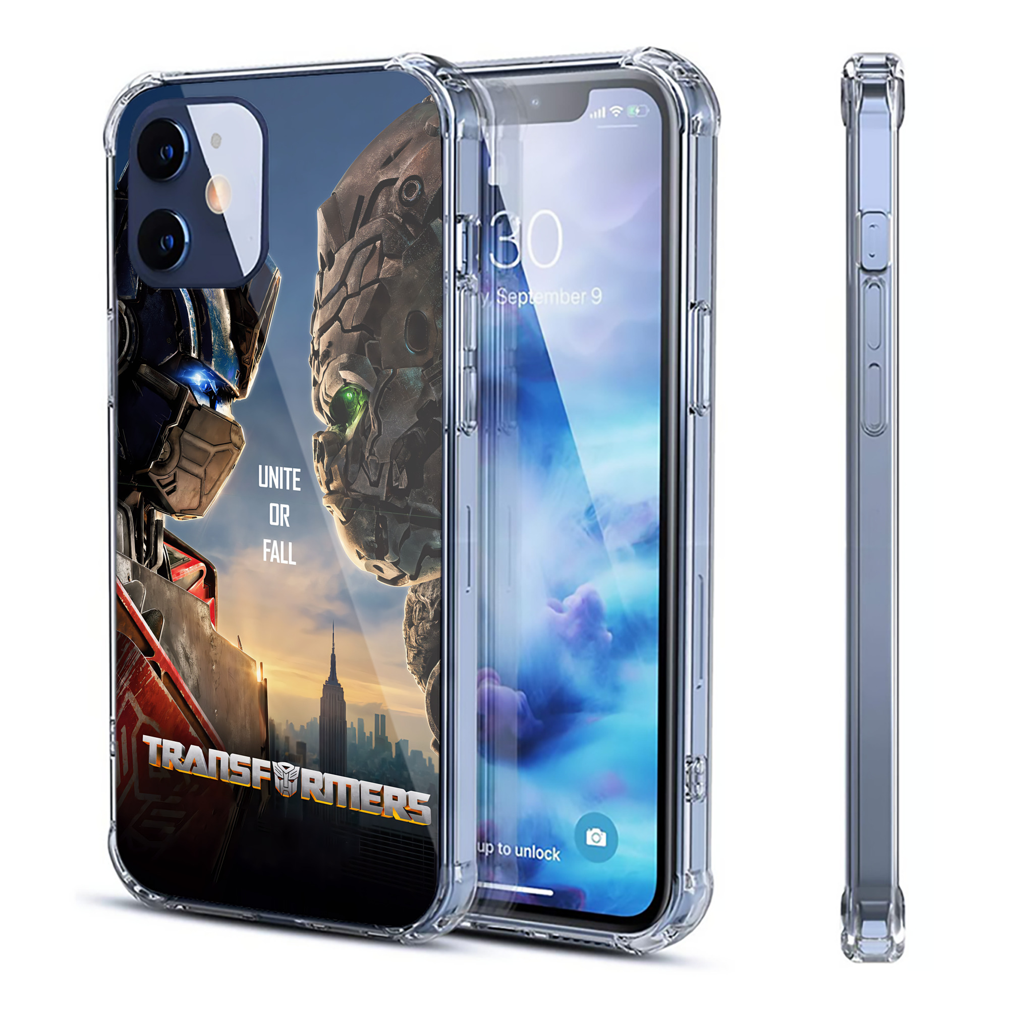 （画像用） Transformers トランスフォーマー 【iPhone 12シリーズ対応】透明スマホケース（クリアソフトケース）